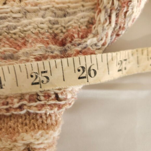 Chico’s 3 Womens XL Striped Mixed-Yarn Cocoon Open Front Cardigan Sweater - Picture 6 of 8